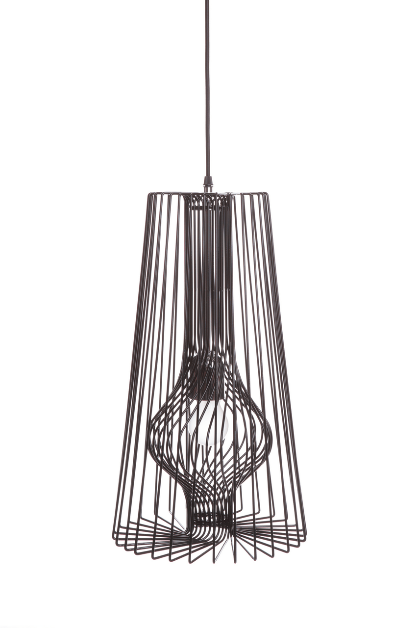 wire light fixture attached