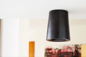 Black Stained Oak Cone Downlight