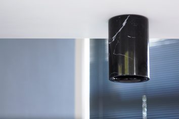 Nero Marquina Marble Cylinder Downlight