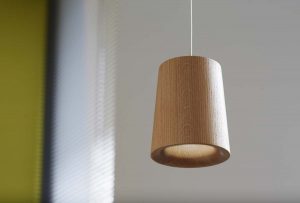 Natural Oak Cone Pendant