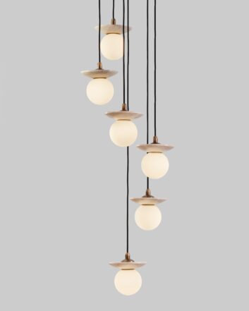 Orbit Pendant - 6 Drop Grouping